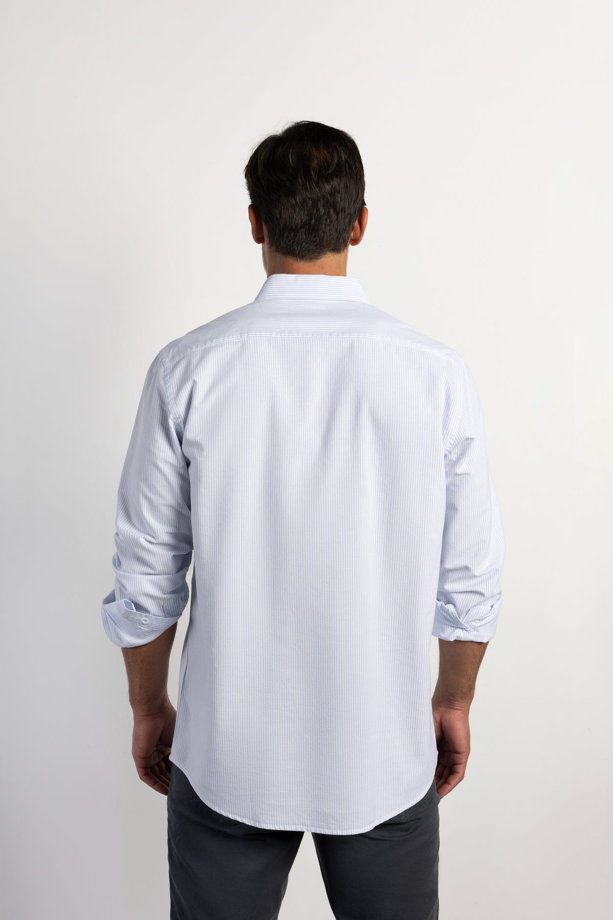 Camisa oxford regular fit rayas