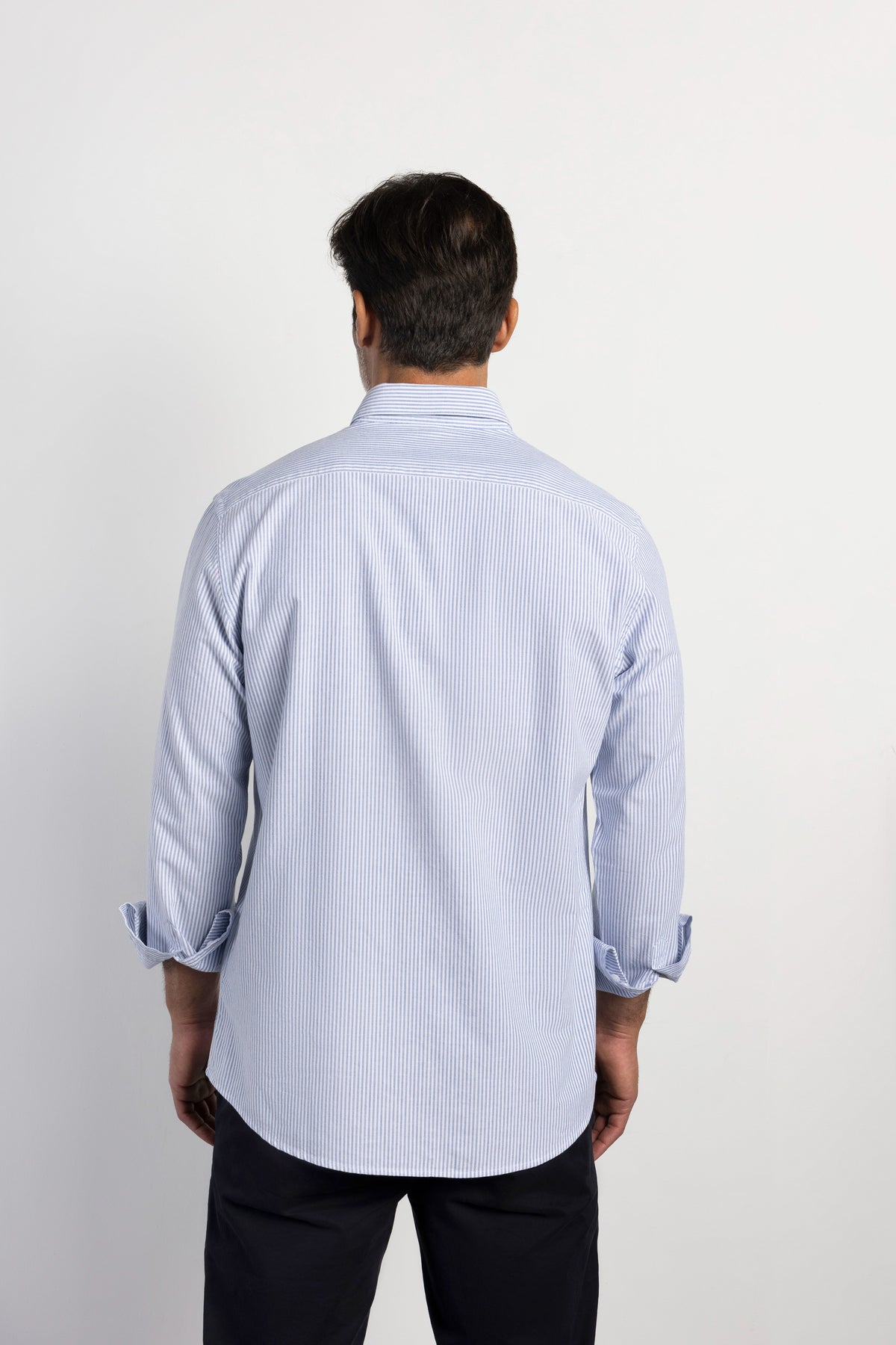 Camisa oxford regular fit rayas