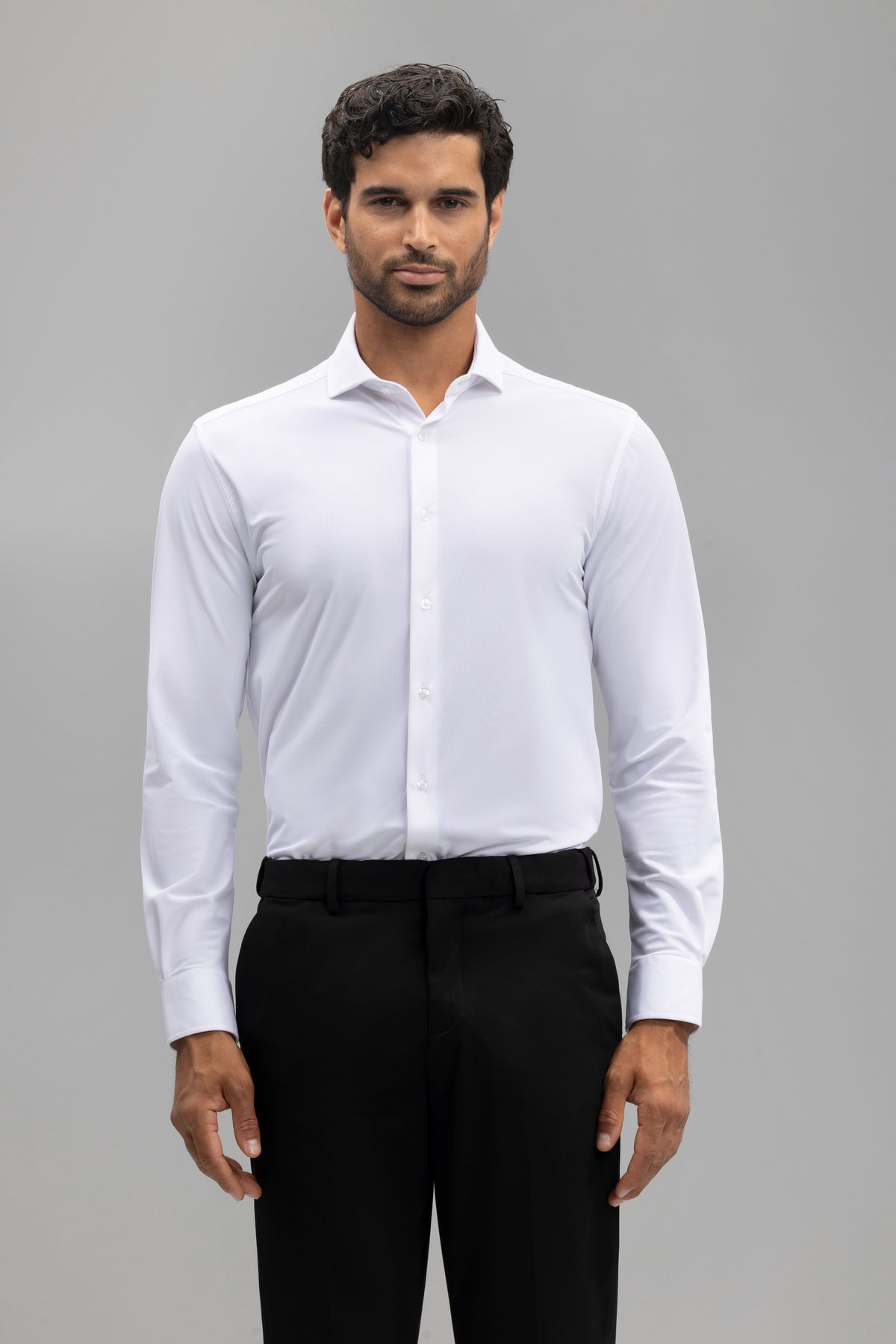 Camisa vestir slim fit pinzas water repellent