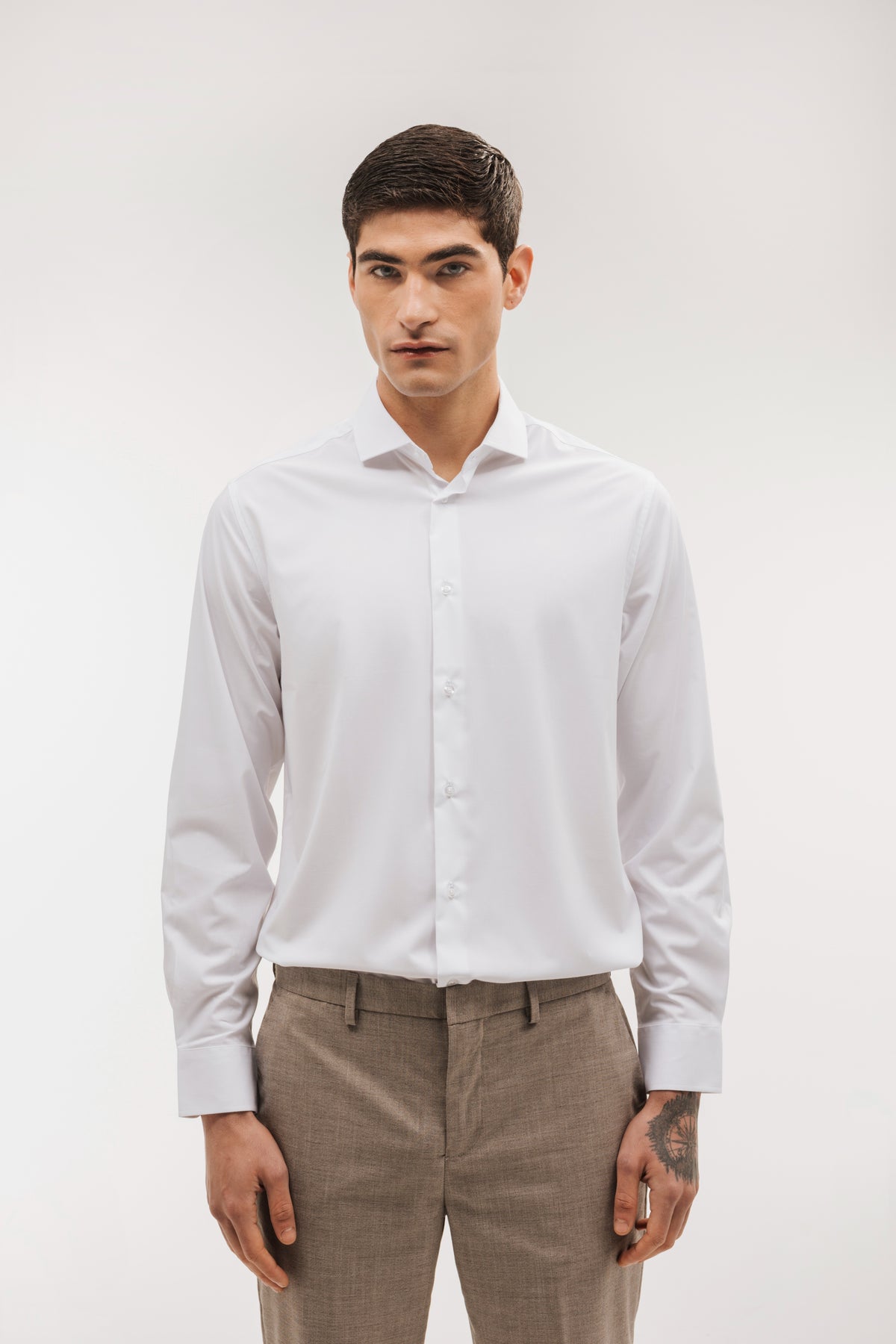 Camisa de vestir slim fit water repellent