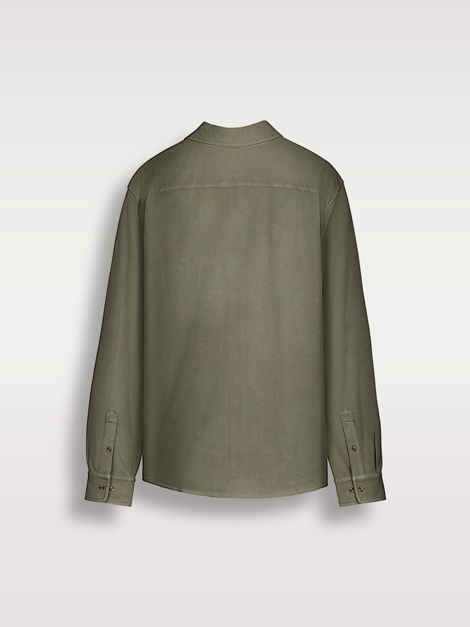 Camisa regular fit punto piqué