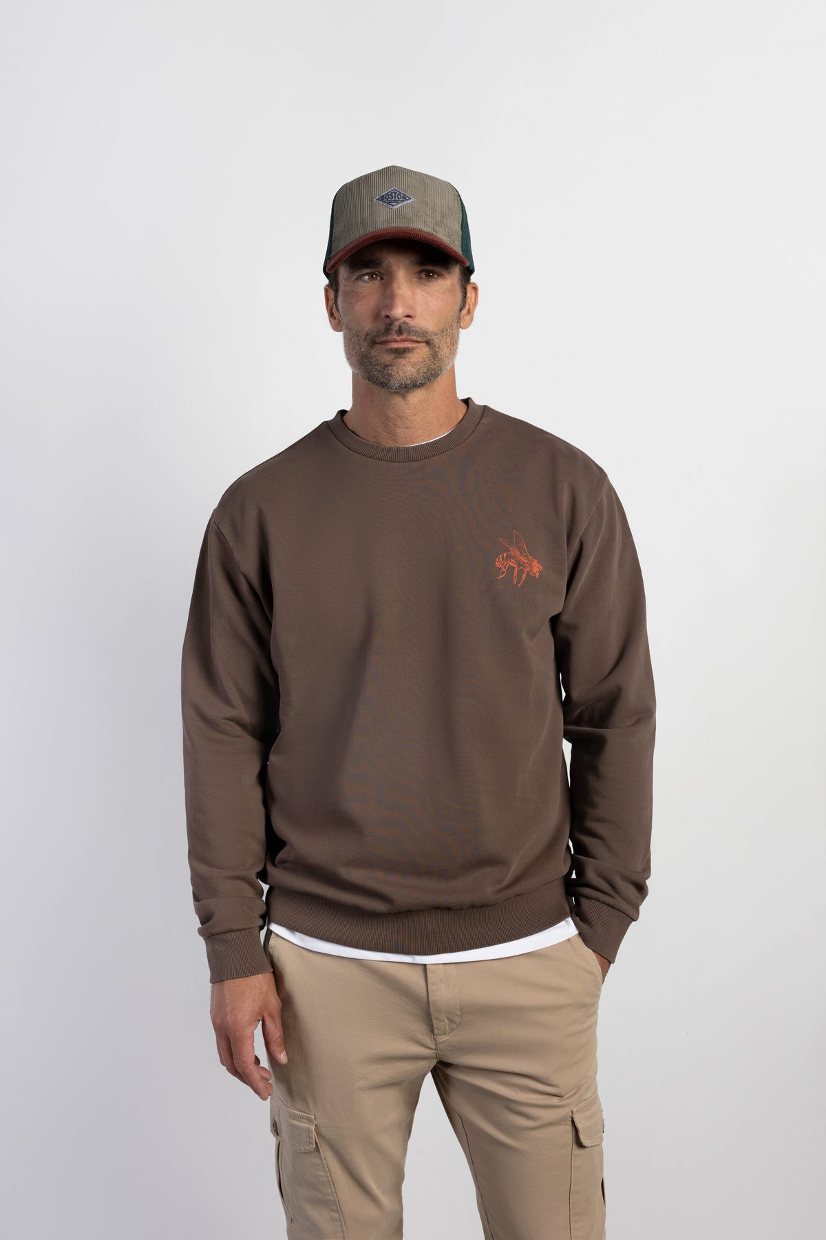 Sudadera confort print abeja