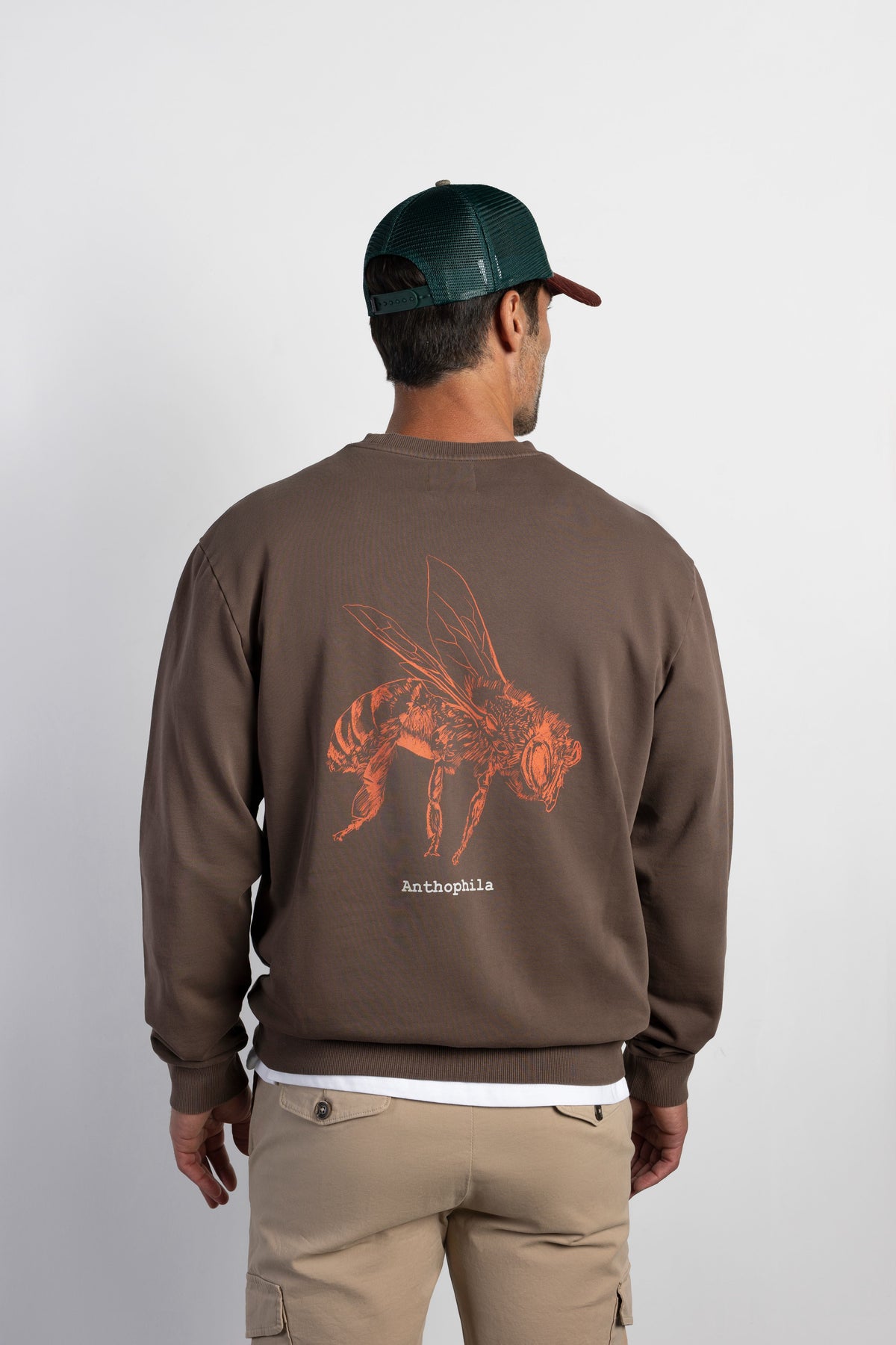 Sudadera confort print abeja