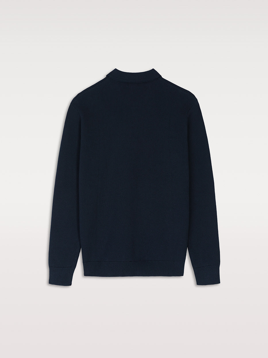 Jersey cuello polo estructura