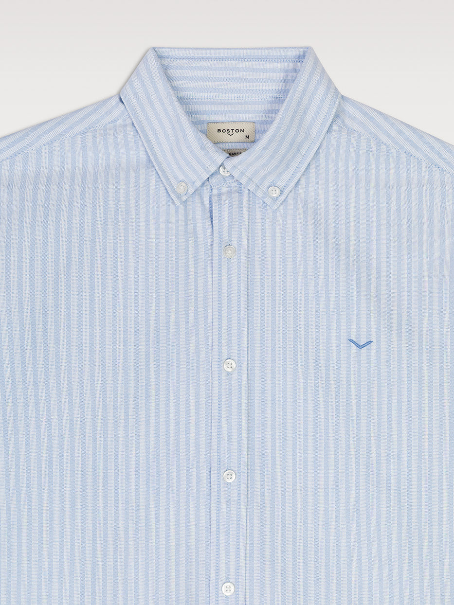 Camisa 100% algodón regular fit rayas
