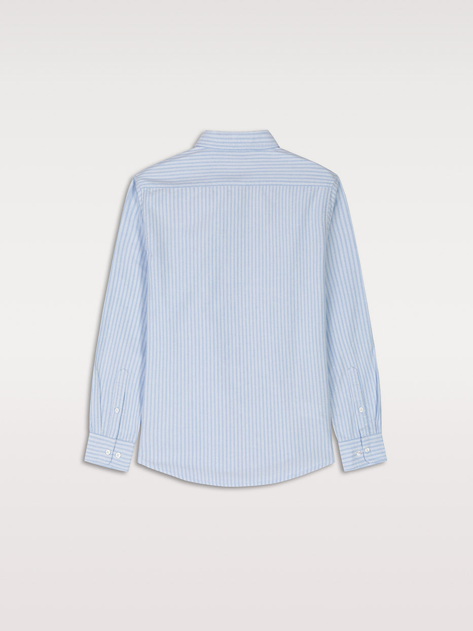 Camisa 100% algodón regular fit rayas