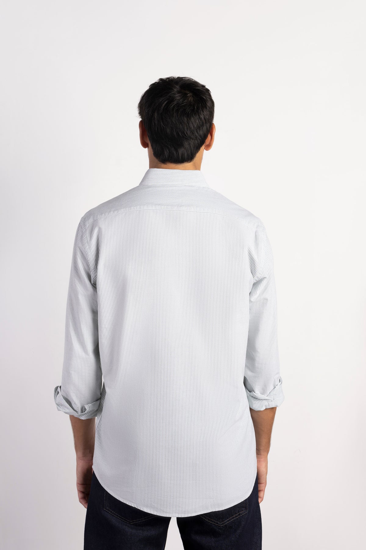 Camisa oxford regular fit rayas