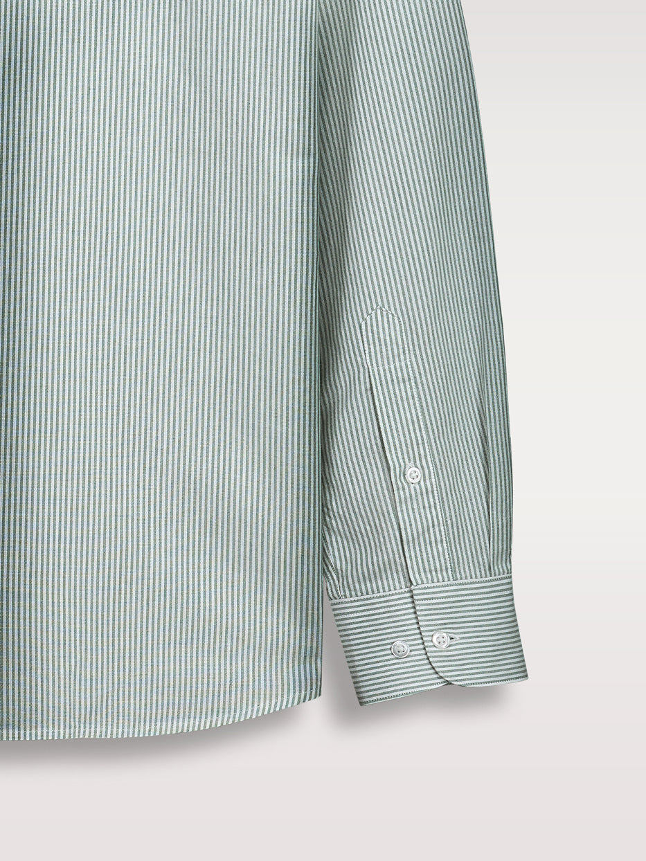 Camisa oxford regular fit rayas