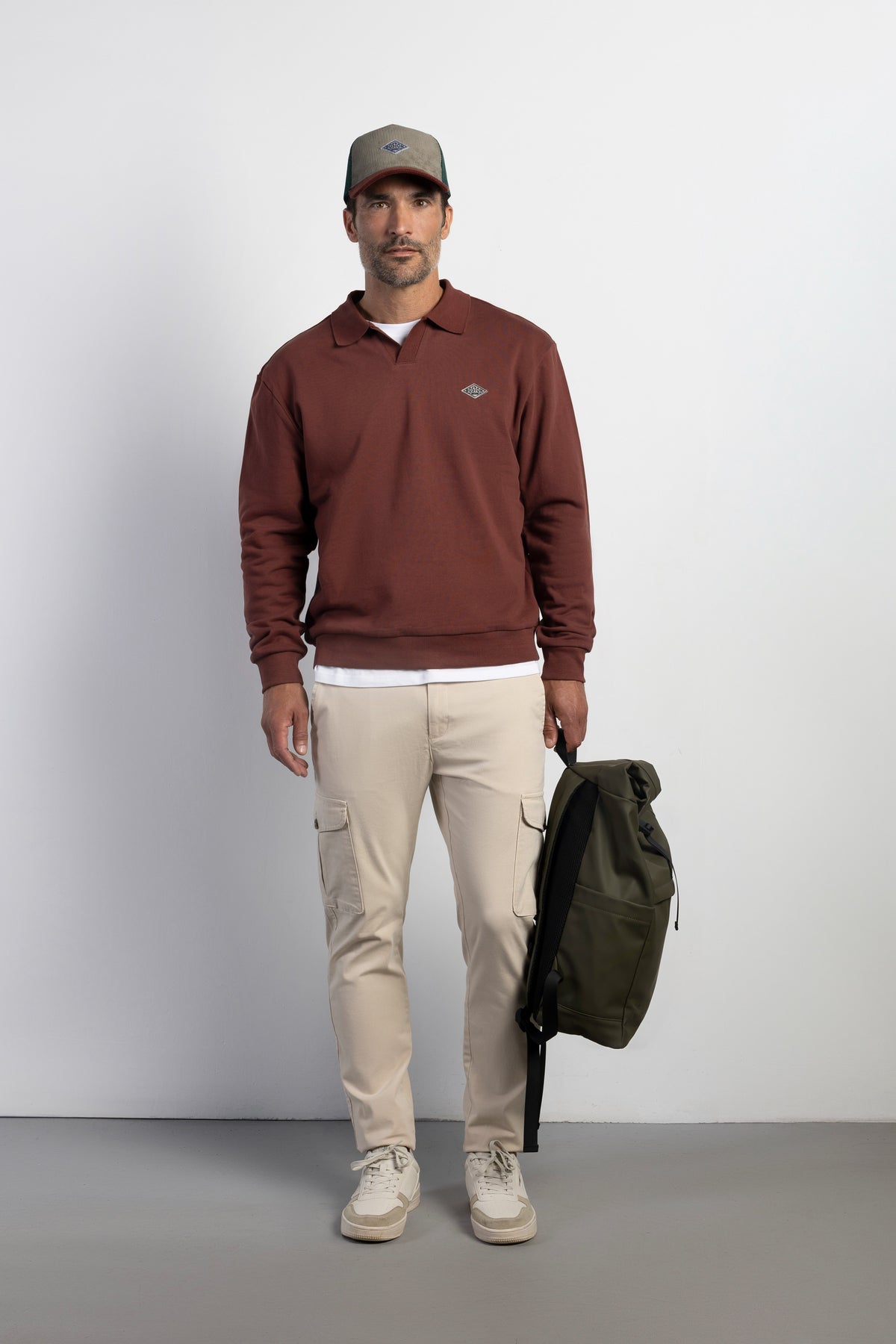 Pantalón slim fit chino cargo