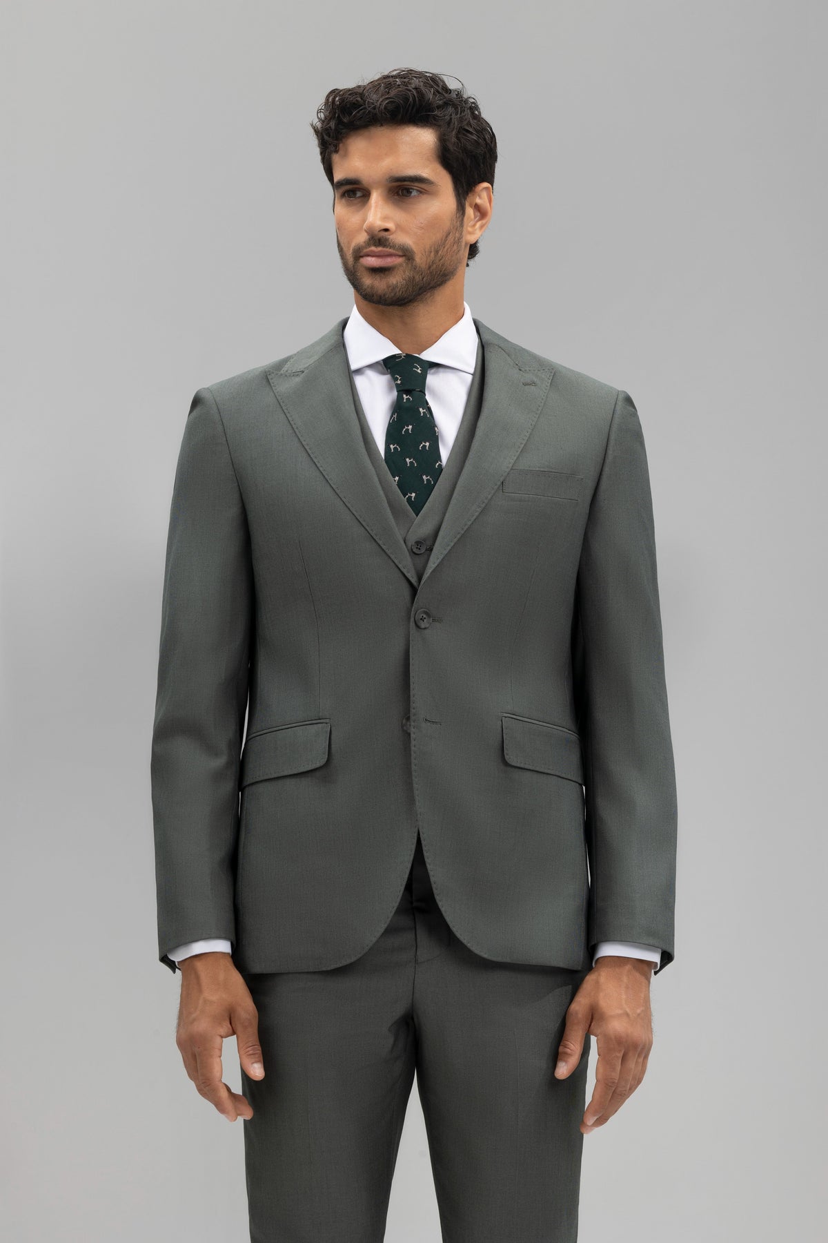Americana traje slim fit estructura