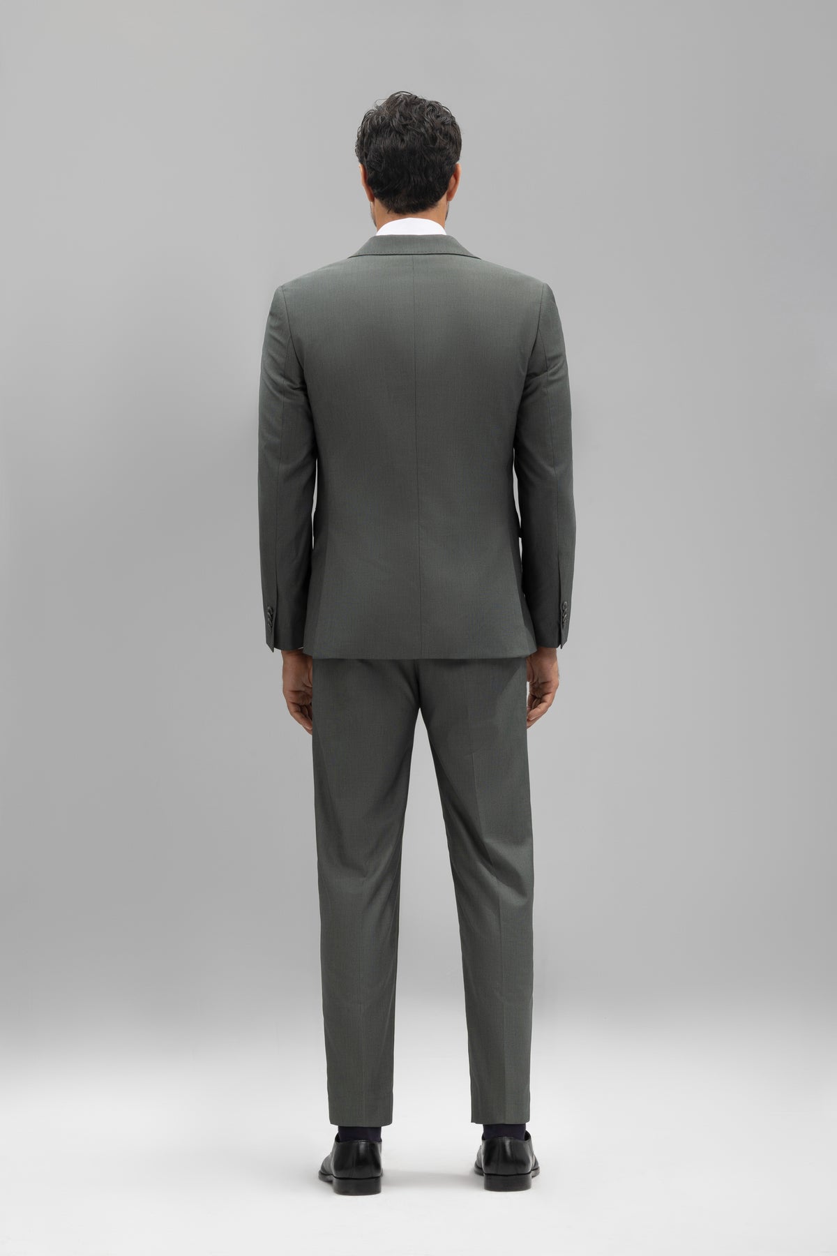 Pantalón traje slim fit estructura