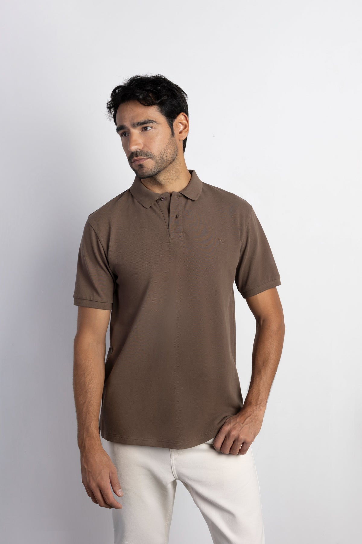 Polo algodón manga corta esencial