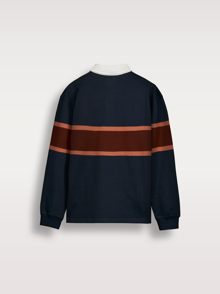 Polo manga larga bloques