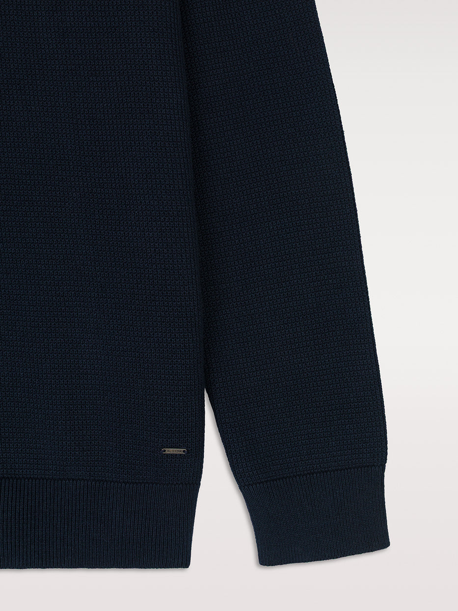 Jersey cuello polo estructura