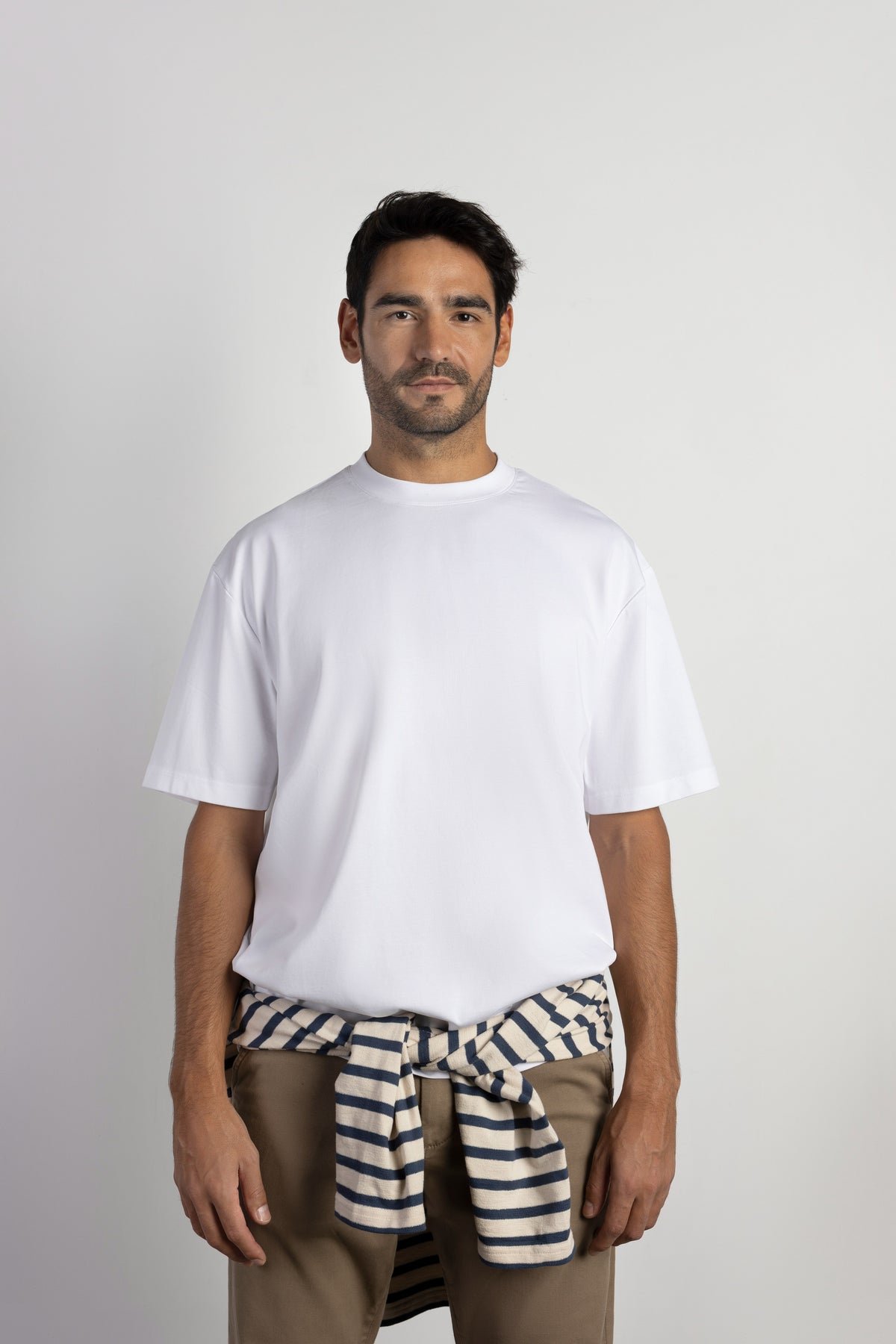 Camiseta oversize lisa manga corta
