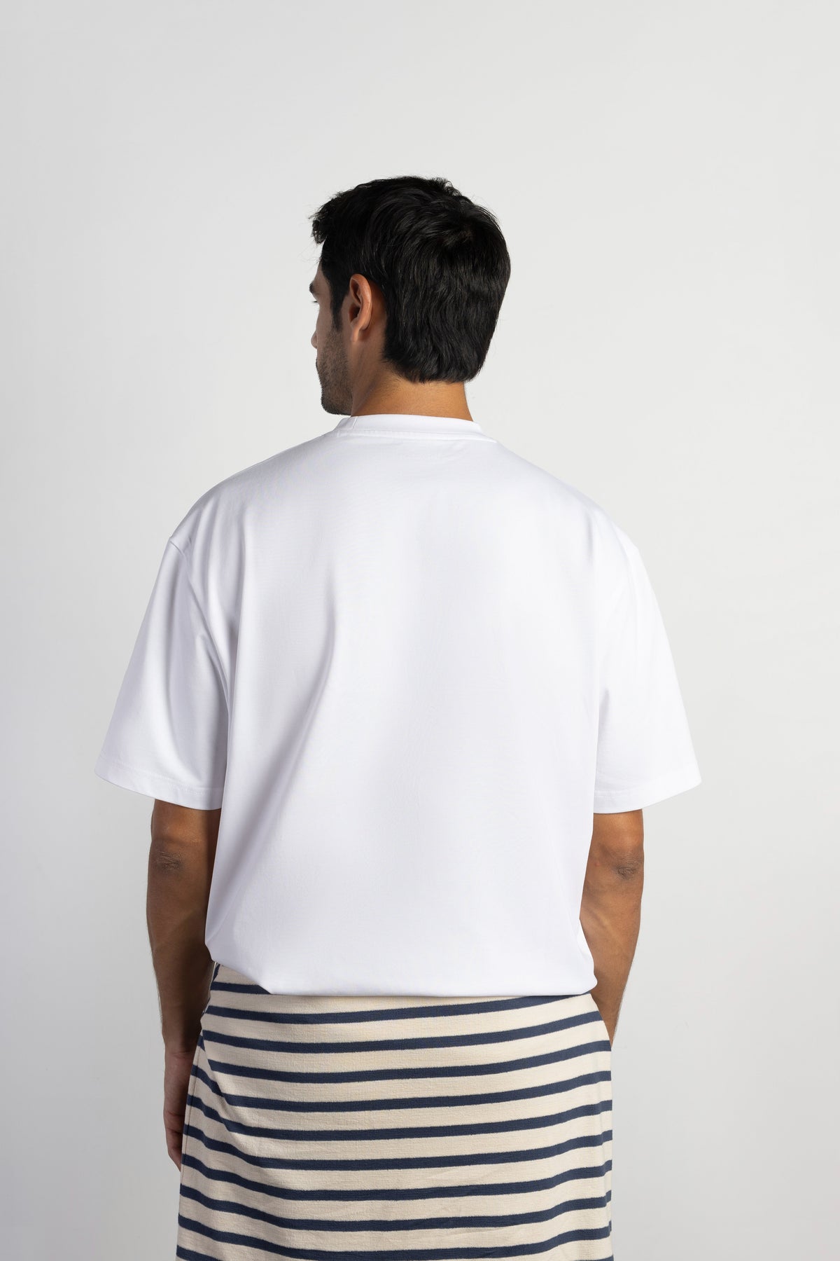 Camiseta oversize lisa manga corta