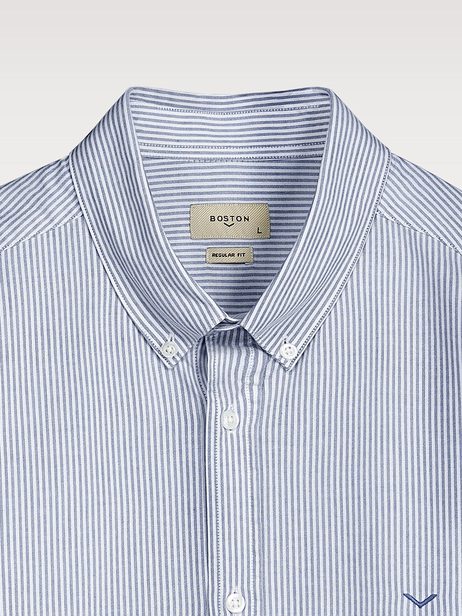 Regular fit striped oxford shirt