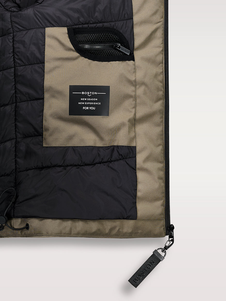 Parka corta acolchada