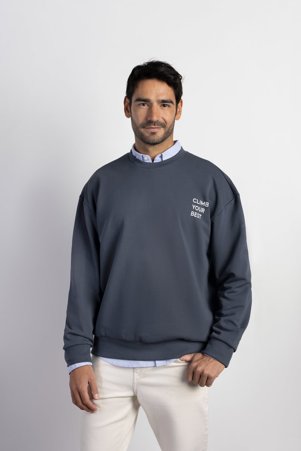 Sudadera oversize print climb